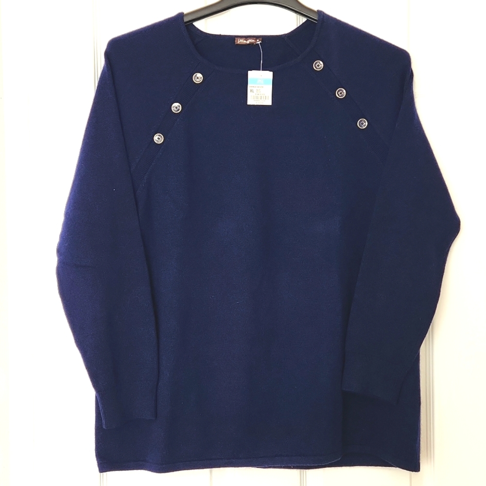 J.Mclaughlin Navy Sherman Sweater Size XL NWT